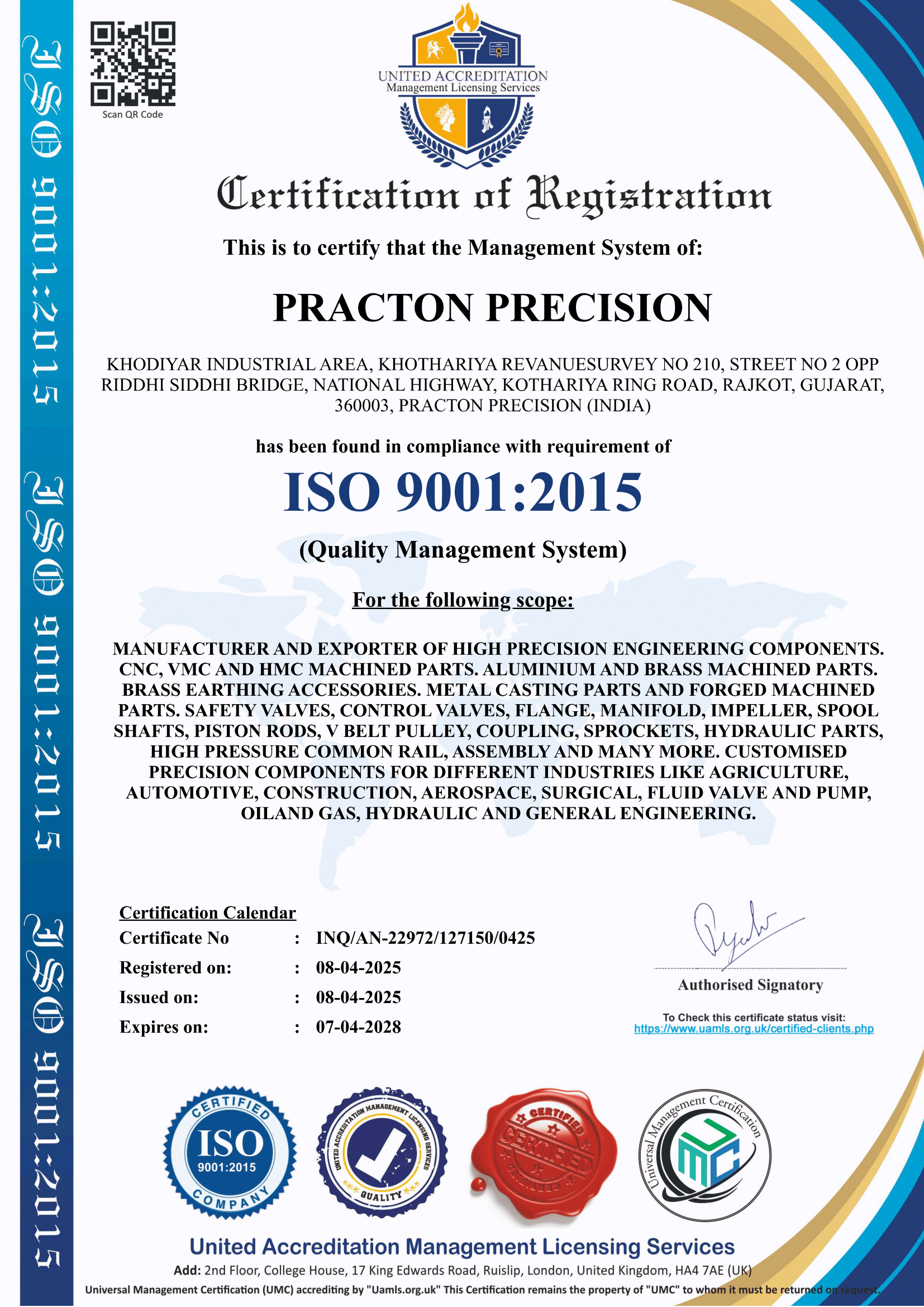 Certification